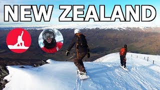 Snowboarding Cardrona NZ with Snowboardprocamp and David Jones [upl. by Amathist]