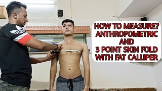 How to take Anthropometric Measurements and 3 point skin fold measurements Aamirlifestyle7 [upl. by Gewirtz]