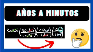 ⏳⏰ ¡Convierte años a minutos en un abrir y cerrar de ojos  Truco fácil para conversiones de tiempo [upl. by Arahset]