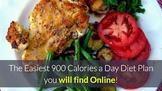 Easiest 900 Calorie Weight Loss Menu Plan [upl. by Jehoash691]