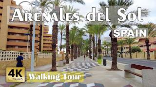 Arenales del Sol Spain  Morning Costa Blanca  Walking tour 4k 60fps [upl. by Attolrahc109]