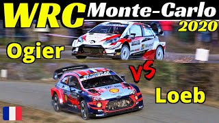 WRC Rallye MonteCarlo 2020  Sébastien Ogier vs Sébastien Loeb 15x World Champion Comparison EPIC [upl. by Savior579]