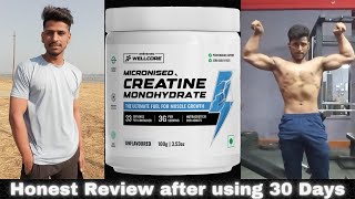 Wellcore creatine monohydrate honest review after using 30 days [upl. by Oeht279]