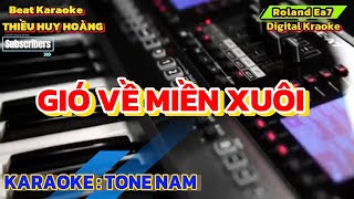 Karaoke Gió Về Miền Xuôi Tone Nam 78 [upl. by Aznerol837]