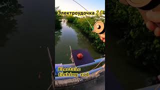 Электроудочка рибалка карп carpfish рыбалка fish carp fishing shorts удочка трофей карась [upl. by Kampmann]