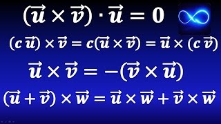 41 Propiedades del producto cruz con demostraciones  Cálculo vectorial [upl. by Kristy]