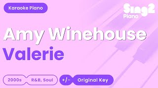 Amy Winehouse  Valerie Piano Karaoke [upl. by Zischke]