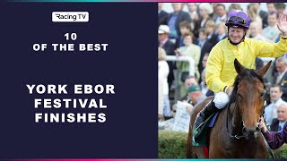 10 of the best finishes at Yorks Ebor Festival  from Sea The Stars to Stradivarius [upl. by Shien799]