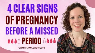 4 Clear Signs of Pregnancy Before Missed Period [upl. by Leuqim643]