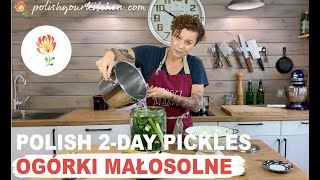 Polish pickles  OGÓRKI MAŁOSOLNE  ready in 2 days  how to make Polish food [upl. by Anileme435]