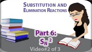 SN2 Reaction vid 2 of 3 Chirality and Mechanism of Bimolecular Substitution by Leah4sci [upl. by Ainej]