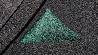 How to Fold a Pocket Square Single Point [upl. by Zak]