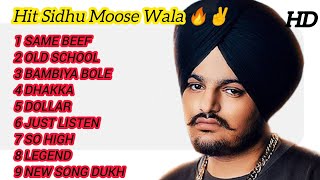 Sidhu Moose Wala Hits Songs  Panjabi Hits Songs  Sidhu Moose Wala✌🔥 [upl. by Pegma]