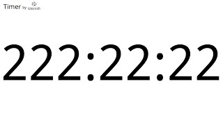 222h22m22s Countdown Timer  Longest Timer on YouTube [upl. by Ennirroc]