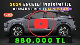 Engelli İndirimi Ötv Muafiyeti ile Alınabilecek Tüm Suvlar [upl. by Anera]