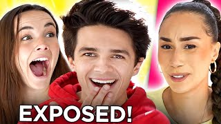 Brent Rivera amp Pierson REVEAL if they KISS off camera to Eva Gutowski in quotTruth or Drinkquot video [upl. by Llieno82]