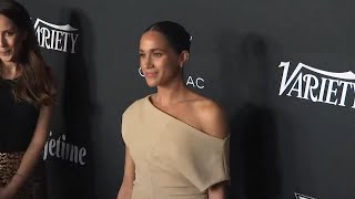 Meghan Duchess of Sussex walks Varietys Power of Women red carpet [upl. by Burgwell]