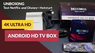 Unboxing TV Box H96 MAX V11 464GB  Android HD TV Box 4K Ultra HD [upl. by Akeryt]