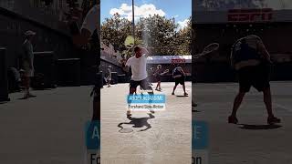 AUGER ALIASSIME Forehand in SlowMotion at US Open 22’ 💥🇨🇦 Shorts Tennis Forehand [upl. by Beaston]