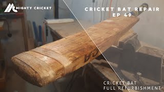 Restoring vintage cricket bats EP 49 [upl. by Ahserkal]