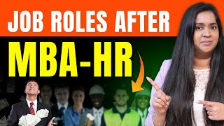 MBA in HR Job Roles after MBAHR [upl. by Namor]