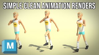 Maya  Simple Clean Animation Renders Using Arnold [upl. by Oak]