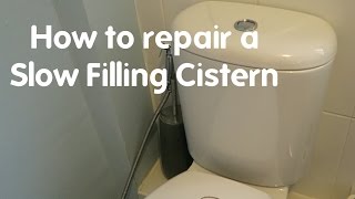 Toilet Repair Slow Filling Cistern Repair [upl. by Karita622]