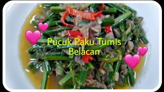 Pucuk Paku Tumis Belacan [upl. by Ochs]