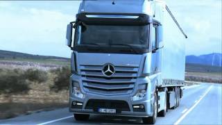 MercedesBenz new ACTROS 2011 trucks driving scenes [upl. by Upali563]