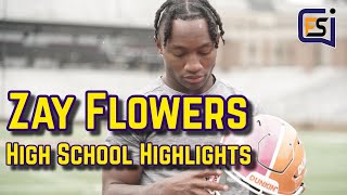 Zay Flowers High School Highlights  Cant Stop Wont Stop [upl. by Niroht]