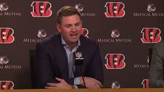 Bengals coach Zac Taylor talks Daxton Hill pick [upl. by Ziwot]