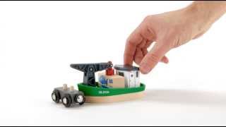 BRIO World  33598 Crane Boat [upl. by Apostles785]