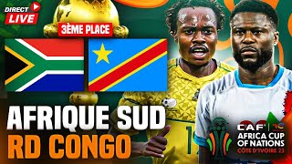 🔴🇿🇦🇨🇩 AFRIQUE DU SUD  RD CONGO 🔥MATCH 3EME PLACE  🏆 can 2024 [upl. by Elleral]