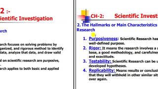 lecture4definition of scientific researchHallmarks or Main Characteristics of ScientificResearch [upl. by Niela]