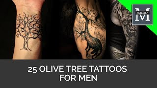 25 Olive Tree Tattoos For Men [upl. by Epuladaugairam]