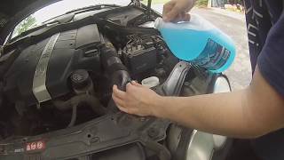 HowTo Refill Windshield Washer Fluid amp DeIcer on MercedesBenz [upl. by Arron]