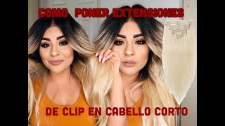 EASY ClipIn Hair Extensions for Short Thin Hair StepbyStep Tutorial for Beginners ft YWigs [upl. by Zechariah]