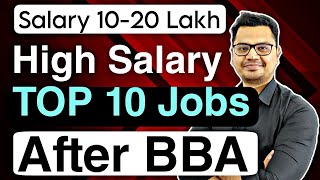 Top 10 High Salary Jobs After BBA  Best Career Options After BBA  By Sunil Adhikari [upl. by Wistrup]