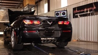 2014 Chevrolet Corvette Stingray  Stock Chassis Dyno Testing [upl. by Ogram]