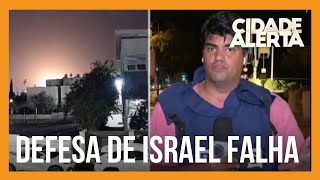 Novo ataque foguete passa pelo sistema de defesa e atinge prédio em Israel [upl. by Borlow699]