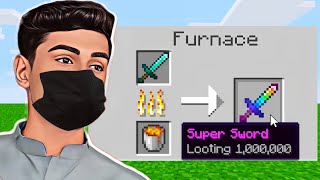 Minecraft But Smelting Enchants Level 1000000 [upl. by Rudich798]