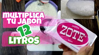 Como hacer rendir tú jabón ZOTE para lavadora 😎 de 400g a 12 litros [upl. by Higley]