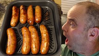 Ninja Combi Recipes  Air Fryer Chicken Sausages  How To Air Fry Chicken Sausage [upl. by Idihc332]