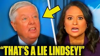 Lindsey Graham SCREAMS At Host After CAUGHT In LIE [upl. by Immij]