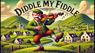 Diddle My Fiddle  Traditional Irish  Comedy Song  Lyric Video [upl. by Tirrej]