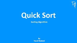 Sorting Algorithm  Quick Sort  step by step guide [upl. by Hcirdla68]