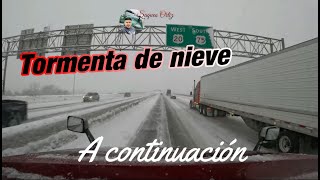 Tormenta de nieve Enero 2024 Winter storm camioneros winterstorm truckerlife [upl. by Bork]