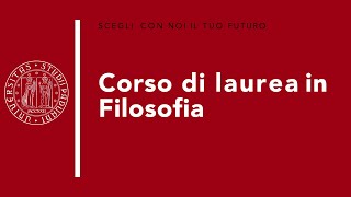 UniPd  Presentazione del Corso di Laurea in Filosofia [upl. by Rezal591]