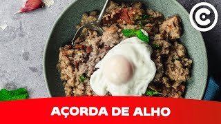 Como fazer Açorda de Alho  Receita Vegetariana [upl. by Kimberlee]