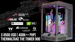 FULL GAMING PC BUILD LOG  8500 USD 400K PHP THERMALTAKE TOWER 900 RTX 3090 AMD RYZEN 9 5950X [upl. by Eelyac371]